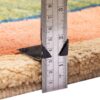 Genuine Handwoven Persian Minimalist Gabbeh Rug - Bordered Green Wool