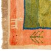 Genuine Handwoven Persian Minimalist Gabbeh Rug - Bordered Green Wool