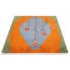 Genuine Handwoven Persian Pictorial Gabbeh Rug - Abstract Floral Blue Wool