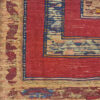 Brick Red Geometric Kilim Rug - Authentic Handwoven Persian Wool