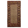 Hand-Knotted Persian Kermanshah Runner Rug (Tribal Geometric Diamond) - Brown Wool