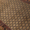 Hand-Knotted Persian Kermanshah Runner Rug (Tribal Geometric Diamond) - Brown Wool