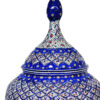 Handcrafted Persian Copper Sugar Bowl with Lid - Minakari Enameled Elegance