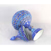 Handcrafted Persian Copper Sugar Bowl with Lid - Minakari Enameled Shams
