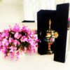 Handcrafted Persian Copper Sugar Bowl with Lid - Minakari Enameled Floral