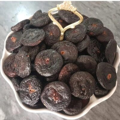 Iranian Dried Black Mission Figs, Whole Naturally Sweet & Richly Fruity - 500g