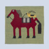 Genuine Animal Pattern Green Kilim Rug - Handwoven Persian Wool