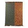 Green & Brown Khorasan Kilim Rug - Genuine Handwoven Persian Wool