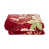 Golbaft Persian Single Bed Blanket Floral Design Red