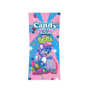 Halal Gummy Candy – Bubble Gum Flavored Sticks – Marabo (85g, x10)