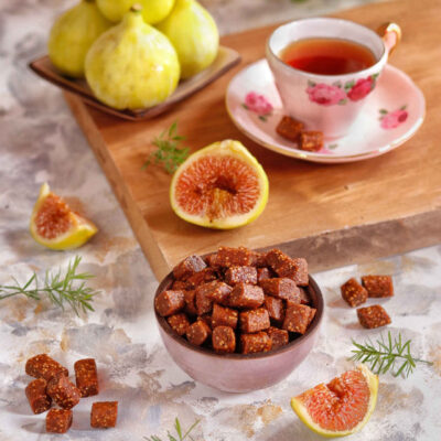 Dried White Fig Cubes – Fruit Sweetener for Tea & Coffee, 700g