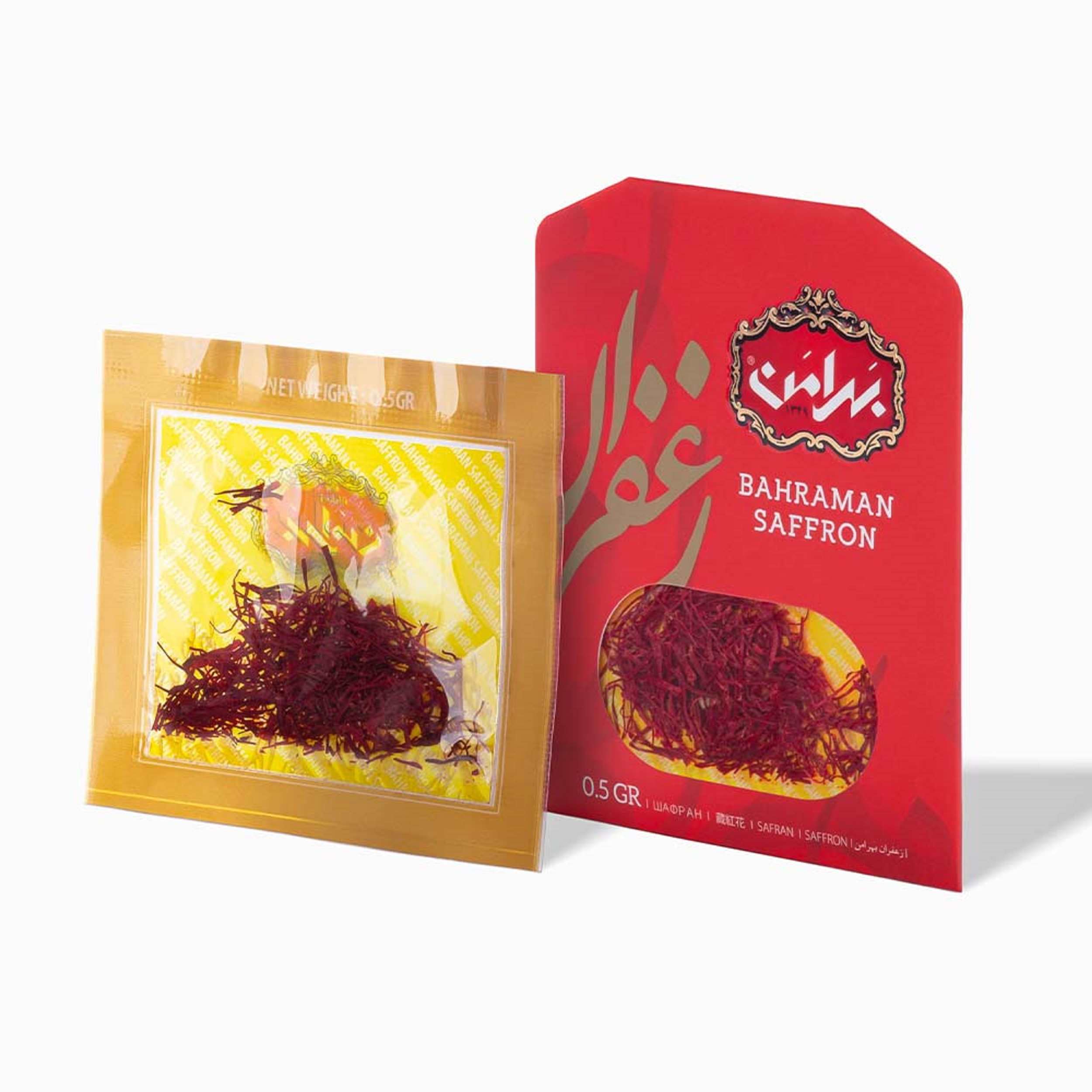 Bahraman Sargol Persian Saffron – Authentic Saffron Threads – 0.5g