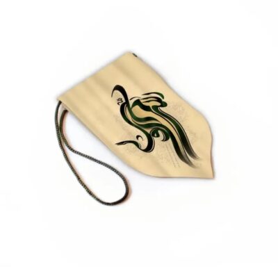 Islamic Car Rearview Mirror Ornament with Ali Un Wali Allah Calligraphy