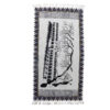 Islamic Prayer Mat Padded Sajadah Kalamkari Khajoo Bridge Gray