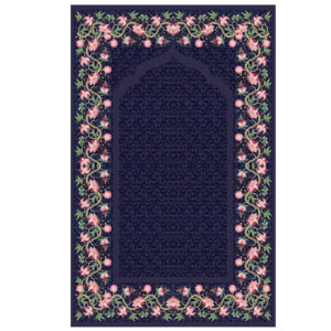 Islamic Prayer Mat Sajadah for Muslims Floral Bordered