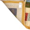 Handwoven Persian Kheshti Gabbeh Rug - Geometric Cream Wool