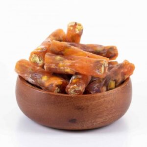 Lokum Turkish Delight with Orange Flavor & Pistachio – 500g
