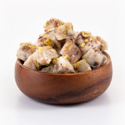 Vanilla Nut Turkish Delight – Lokum with Smooth Vanilla Flavor and Mixed Nut Pieces, Soft Chewy Texture – 500g