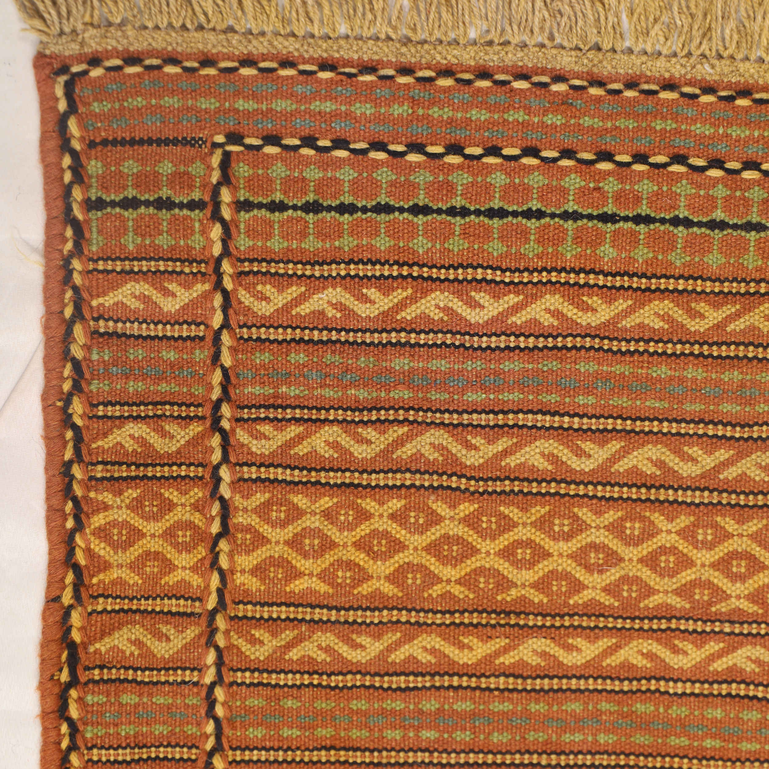 Original Striped Kilim Rug from Khorasan – Handwoven Persian Wool
