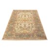 Hand-Knotted Persian Shiraz Qashqai Rug (All-over Floral Pattern) - Cream Wool