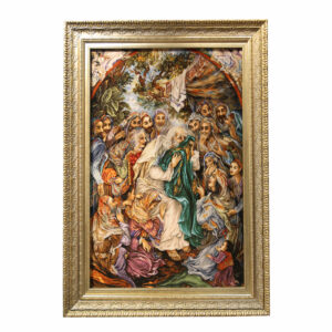 Hand-Knotted Persian Pictorial Rug from Tabriz Depicting Prophet Joseph with Jacob’s Shirt Scent of the Beloved
