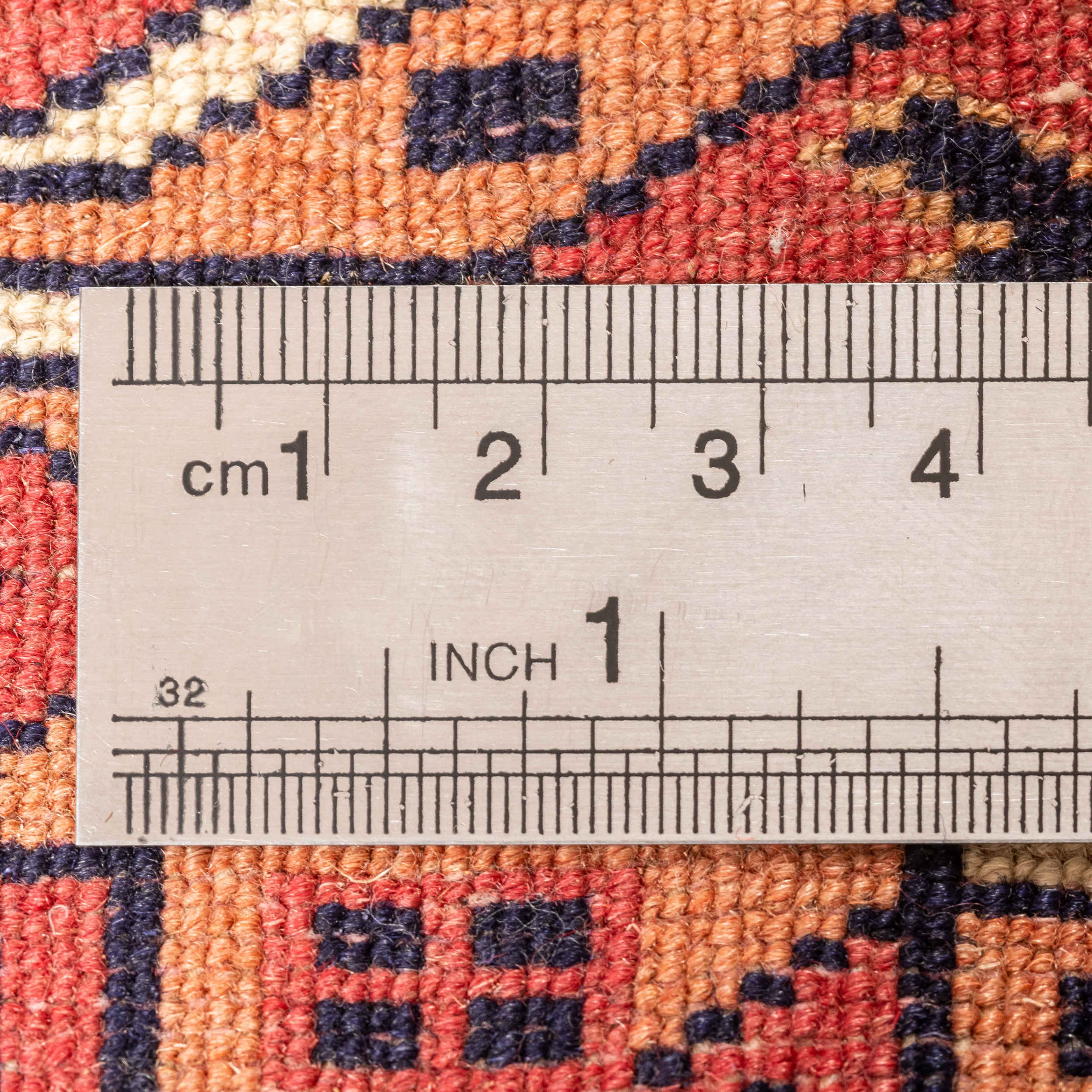 Hand-Knotted Persian Golestan Torkaman Rug (Bukhara Design) – Red Tribal Wool