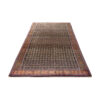 Hand-Knotted Persian Kurdistan Rug (All-over Mahi / Herati Pattern) - Brown Wool
