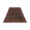 Hand-Knotted Persian Kurdistan Rug (All-over Mahi / Herati Pattern) - Brown Wool