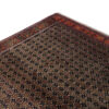 Hand-Knotted Persian Kurdistan Rug (All-over Mahi / Herati Pattern) - Brown Wool