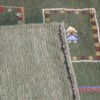 Handwoven Persian Kheshti Gabbeh Rug - Geometric Green Wool