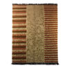 Brown Striped Kilim Rug from Khorasan - Authentic Handwoven Persian Wool