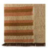 Brown Striped Kilim Rug from Khorasan - Authentic Handwoven Persian Wool