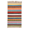 Genuine Striped Kilim Rug - Traditional Handwoven Persian Wool Craft