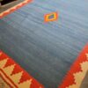 Genuine Geometric Kilim Rug from Tabriz - Handwoven Persian Wool