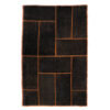Vintage Persian Hand-Knotted Patchwork Carpet Dark Brown