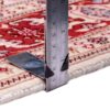 Hand-Knotted Persian Tabriz Rug (Lachak Toranj Floral Medallion) - Red Silk & Wool