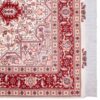 Hand-Knotted Persian Tabriz Rug (Lachak Toranj Floral Medallion) - Red Silk & Wool