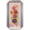 Hand-Knotted Persian Pictorial Rug from Tabriz Depicting Rose Flowers