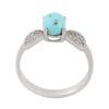 Persian Neyshabur Turquoise Silver Ring Handcrafted Sahar