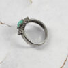 Persian Neyshabur Turquoise Silver Ring Handcrafted for Women Sanam