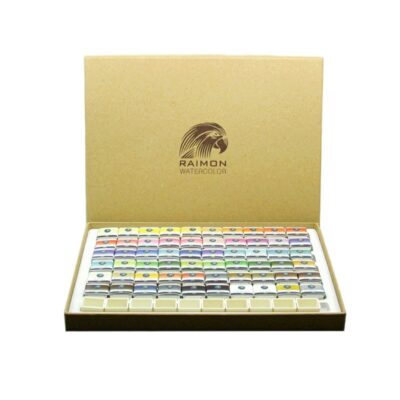 Raimon 60-Color Watercolor Set in Wooden Box