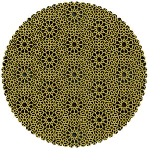 Velvet Tablecloth in Sunburst Design for Your Dining Decor
