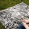Velvet Throw Soft & Light for Sofa Zebra Print