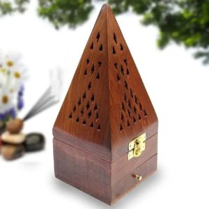 Wooden Esfand and Bakhoor Burner – Pyramid