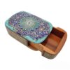 Persian Wooden Playing Card Box - Khatam Enameled Tazhib