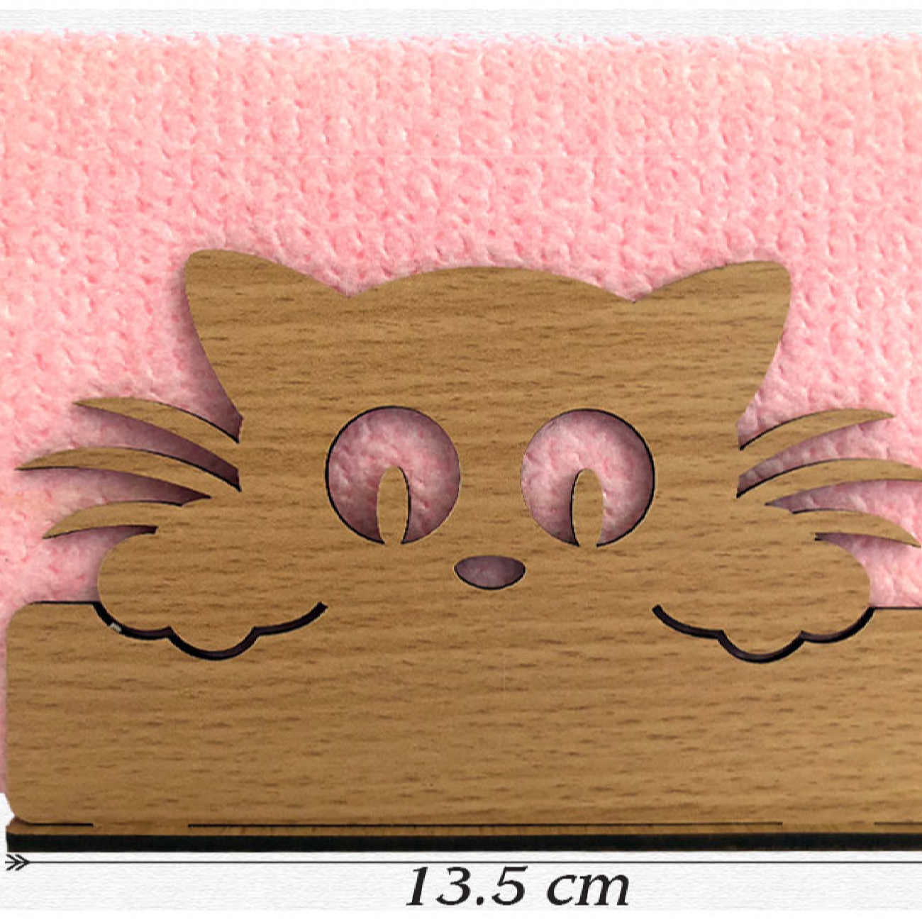 Wooden Tissue Paper Holder – Cat Design for Your Home