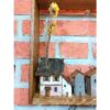 Decorative & Handcrafted Wall Key Holder with 5 Hooks & Cottage Design