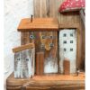 Decorative & Handcrafted Wall Key Holder with Cottage & Mushroom Design