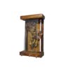 Decorative & Handcrafted Wall Key Holder with Flowers & Glass Design