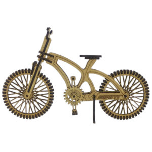 130-Piece Wooden 3D Puzzle Model Kit – Bicycle